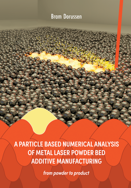 Thesis cover for A Particle Based Numerical Analysis of Metal Laser Powder Bed Additive Manufacturing: From Powder to Product